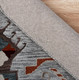 LR Home Sinuous 54119 Terracotta Gray Blue Rug
