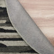 LR Home Sinuous 54121 Black Gray Rug