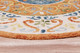 LR Home Sinuous 54153 Orange Cream Blue Green Rug