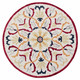 LR Home Sinuous 54154 Red Yellow Cream Navy Rug