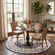 LR Home Sinuous 54153 White Green Blue Red Orange Rug