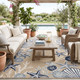 LR Home Veranda 82753 Natural Blue Rug