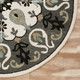 LR Home Vibrance 3566 Gray White Black Rug