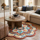 LR Home Sinuous 54108 Red Multi Rug