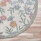 LR Home Sinuous 54161 Cream Green Red Yellow Blue Rug
