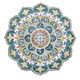 LR Home Sinuous 54162 Multi Teal Yellow White Orange Gray Rug