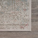 LR Home Imagine 81515 Gray Ivory Slate Blue Wine Red Rug