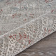 LR Home Imagine 81516 Gray Ivory Slate Blue Wine Red Rug