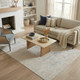 LR Home Monaco 82720 Beige Stone Blue Rug