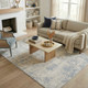 LR Home Monaco 82721 Ivory Stone Blue Rug