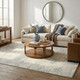 LR Home Monaco 82721 Ivory Stone Blue Rug