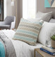 LR Home Altair 07251 Gray Blue Pillow