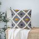 LR Home Luxe 07450 Black Yellow Pillow