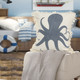 LR Home Seashore 07480 Vintage Indigo Pillow