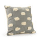 LR Home Zeal 07652 Light Gray White Pillow