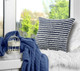 LR Home Wispy Ways 07708 Insignia Blue Pillow