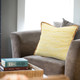 LR Home Riley 07764 Golden Yellow White Tan Pillow