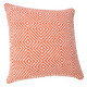 LR Home Insignia 07791 Orange White Pillow