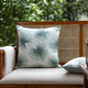LR Home Coastal 08796 Sage Green White Pillow