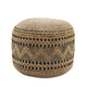 LR Home Spruce 34028 Tan Black Pouf