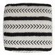 LR Home Avant-garde 34057 Black White Pouf