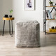 LR Home Milano 34106 Gray Ivory Pouf