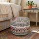 LR Home Enigma 99717 Rainbow Ivory Pouf