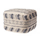 LR Home Morningside 99764 Navy Ivory Pouf
