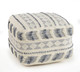 LR Home Morningside 99764 Navy Ivory Pouf