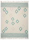 LR Home Diamond 80142 Sky Blue Throw