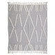LR Home Diamond 80148 Gray White Throw