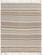 LR Home Sundry 80150 Rust Gray Throw