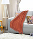 LR Home Diamond 80177 Clay Terracotta Throw