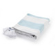 LR Home Marlin 80210 Corydalis Blue White Navy Throw