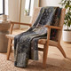 LR Home Kantha 80278 Gray Throw