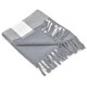 LR Home Highland 80283 Frost Gray White Throw