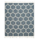 LR Home Avery 80295 Dark Blue White Throw