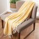 LR Home Avery 80298 Yellow Throw
