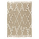 LR Home Diamond 80432 Tan Ivory Throw