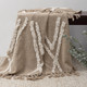 LR Home Diamond 80432 Tan Ivory Throw