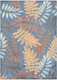 Nourison Aloha ALH18 Blue Rose Rug
