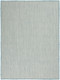 Nourison Courtyard COU01 Ivory Aqua Rug