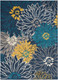 Nourison Passion PSN17 Blue Rug