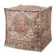 Loloi LPF0024 Rust Multi Pouf