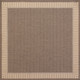 Couristan Recife 1681 1500 Wicker Stitch Cocoa Natural Rug
