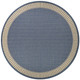 Couristan Recife R681 1212 Wicker Stitch Champagne Blue Rug