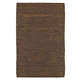 LR Home Distressed Natural Fiber 03610 Espresso Rug