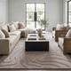 LR Home Fashion 02510 Taupe Silver Rug