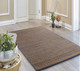 LR Home Natural Fiber 03388 Tan Blue Rug