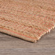 LR Home Natural Fiber 03316 Tan Pink Rug